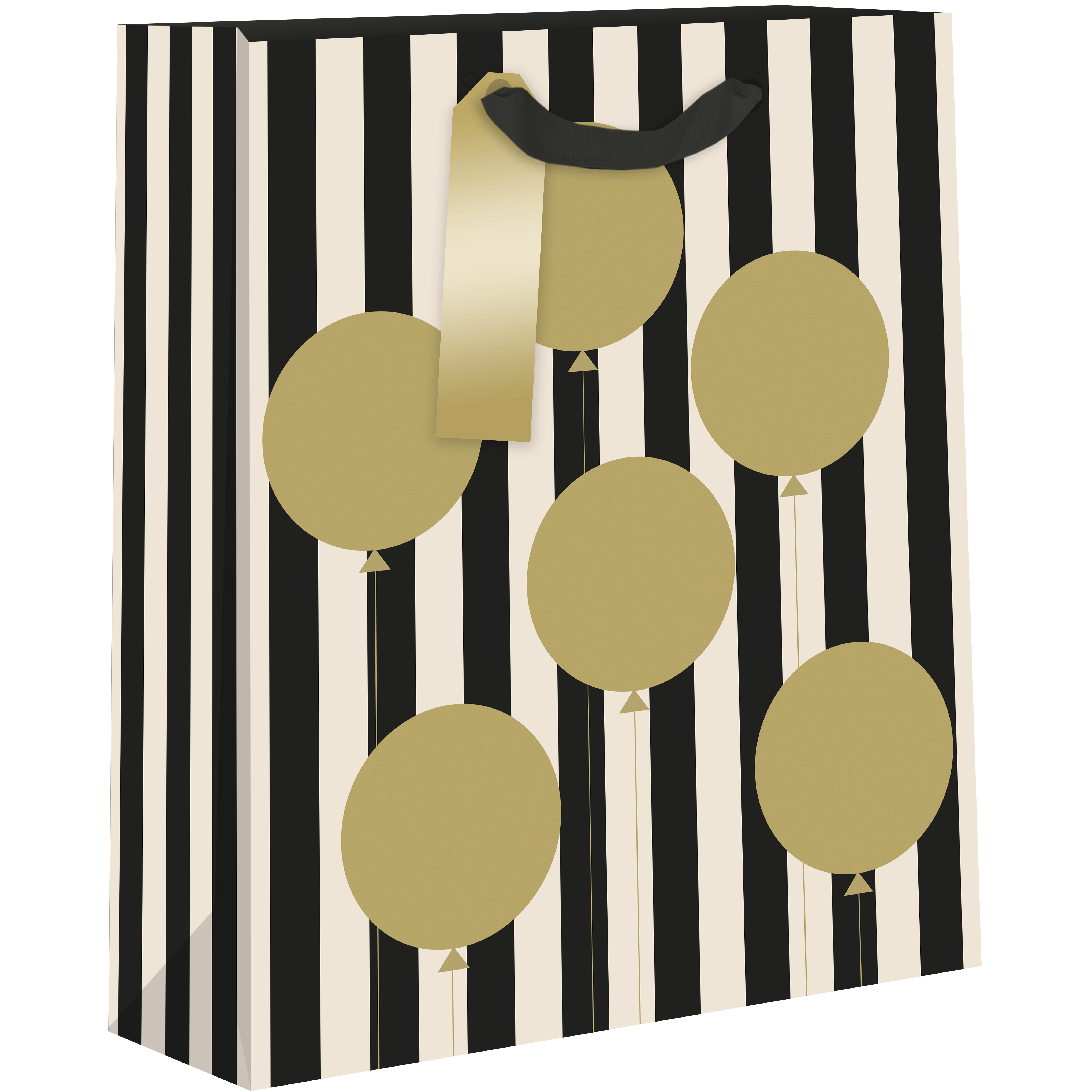 Large AB PICTURA gift bags with colorful balloon strip design, perfect for festive gift wrapping.